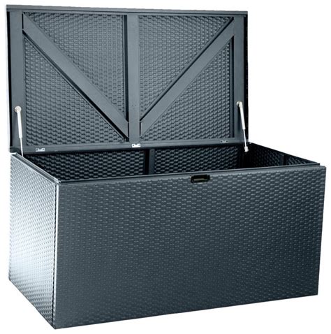 Rowlinson Metal Deck Box Anthracite 4x2